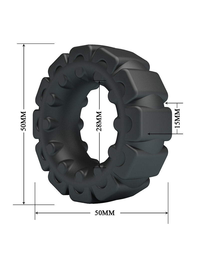 Crazy Bull - Laiden - Cockring - Model 5 - Zwart-Erotiekvoordeel.nl