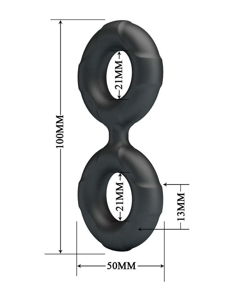 Crazy Bull - Radwan - Cockring - Model 19 - Zwart-Erotiekvoordeel.nl