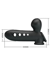 Pretty Love - Crane - Opblaasbare Penis Sleeve - Zwart-Erotiekvoordeel.nl