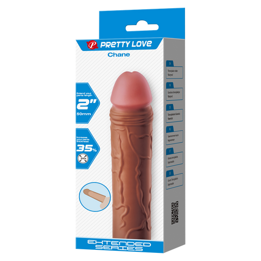 Pretty Love - Chane - Penisverlenger - 50mm - Bruin-Erotiekvoordeel.nl