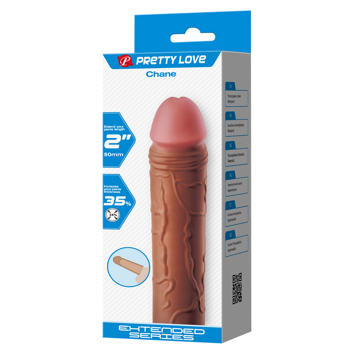 Pretty Love - Chane - Penisverlenger - 50mm - Bruin-Erotiekvoordeel.nl