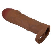 Pretty Love - Hani - Verlengende Penis Sleeve met Cockring - 50mm - Bruin-Erotiekvoordeel.nl