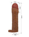 Pretty Love - Hani - Verlengende Penis Sleeve met Cockring - 50mm - Bruin-Erotiekvoordeel.nl