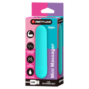 Pretty Love - Stefan - Mini Bullet Vibrator - Turquoise-Erotiekvoordeel.nl