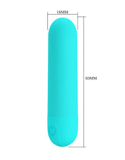 Pretty Love - Stefan - Mini Bullet Vibrator - Turquoise-Erotiekvoordeel.nl
