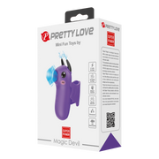 Pretty Love - Mini Fun Toys - Magic Devil - Vinger Vibrator - Paars-Erotiekvoordeel.nl