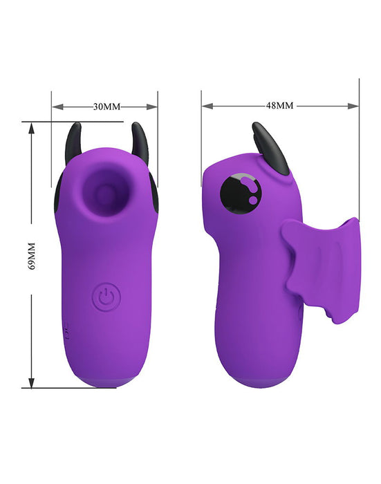 Pretty Love - Mini Fun Toys - Magic Devil - Vinger Vibrator - Paars-Erotiekvoordeel.nl