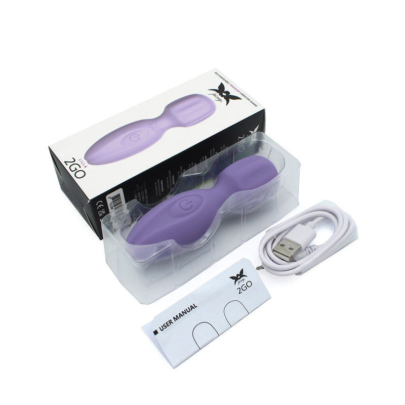 Pixey 2GO - Mini Wand Vibrator - Lila-Erotiekvoordeel.nl