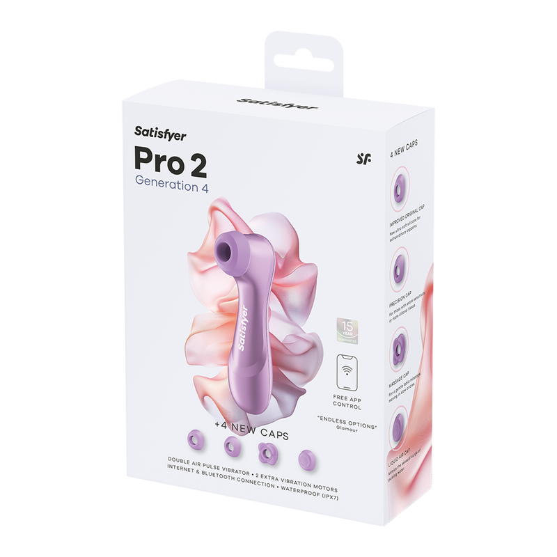 Satisfyer - Pro 2 Generation 4 - Double Air Druckwellen-Vibrator - Lila-Erotiekvoordeel.nl