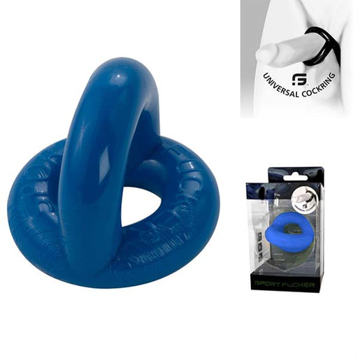 Sport Fucker - Universal Cockring - Blauw-Erotiekvoordeel.nl