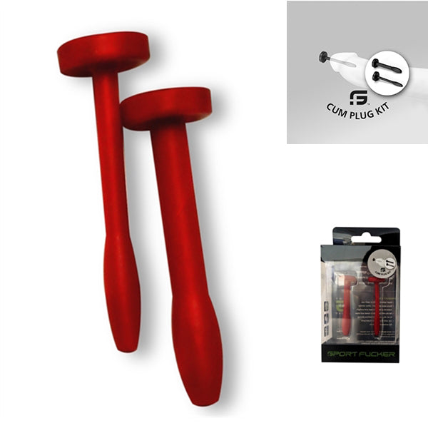 Sport Fucker - Cum Plug Play Kit - Spermstoppers - Siliconen - Rood-Erotiekvoordeel.nl