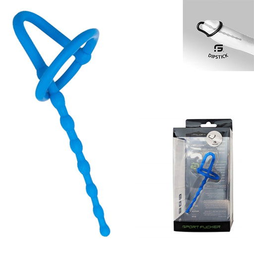 Sport Fucker - Siliconen Penis Plug - Dipstick - Blauw-Erotiekvoordeel.nl