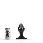 All Black - Big Boy Buttplug - 5 maten - Zwart-Erotiekvoordeel.nl