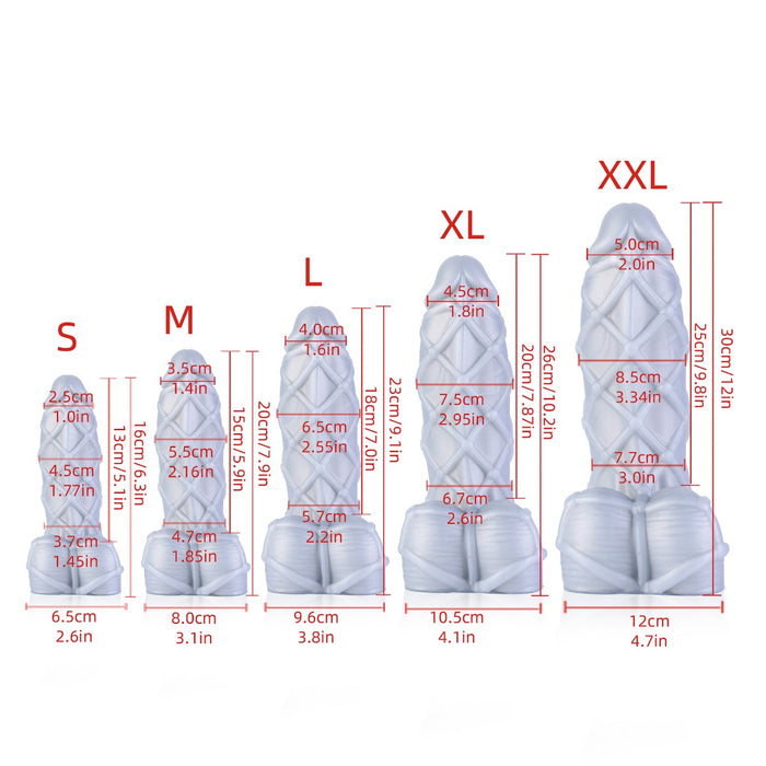 665 Liquid Silicone - Dildo - Siliconen - Fetishique - Maat M-Erotiekvoordeel.nl