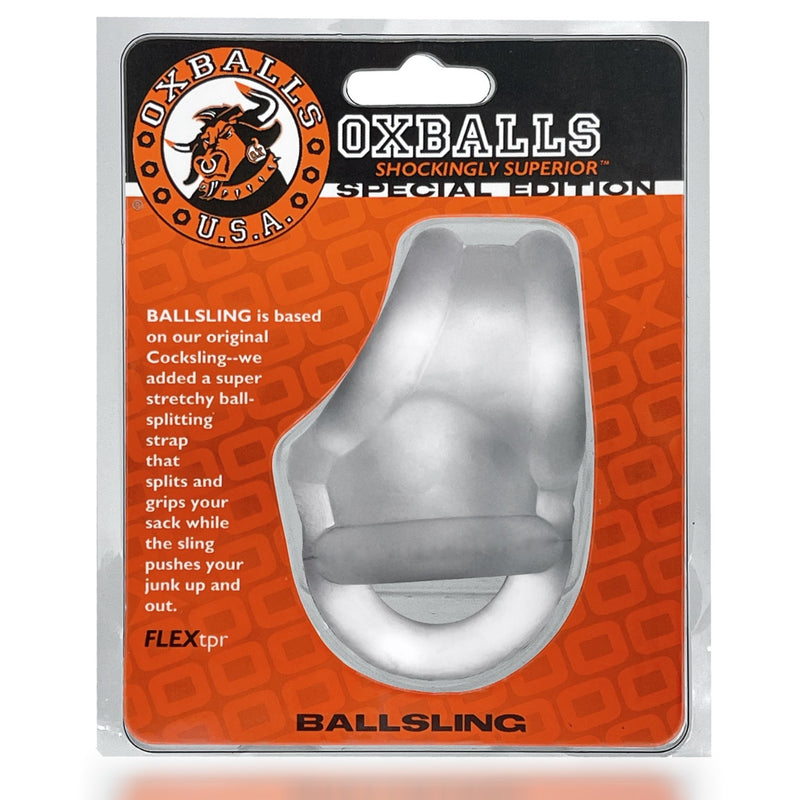 Oxballs - Ballsling Met Ballsplitter - Clear Ice-Erotiekvoordeel.nl