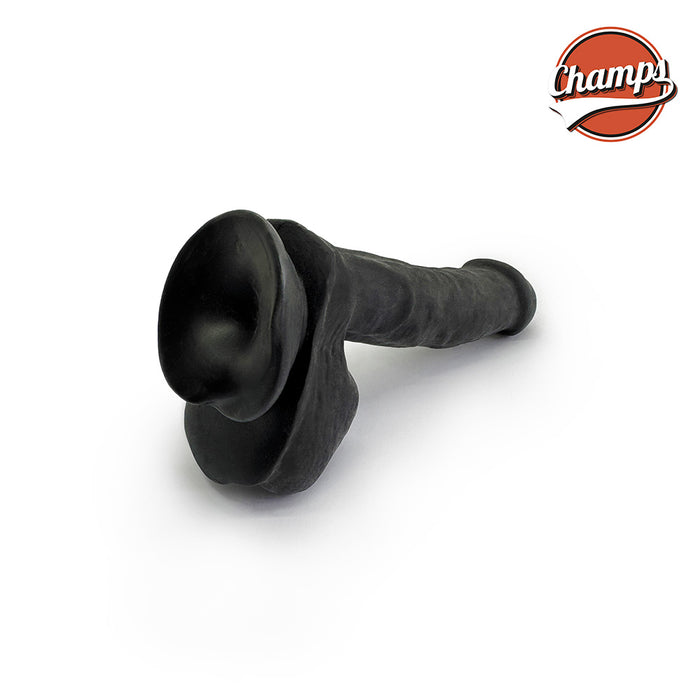 Champs - Ferry Dual Density Dildo - 17 cm - Zwart-Erotiekvoordeel.nl