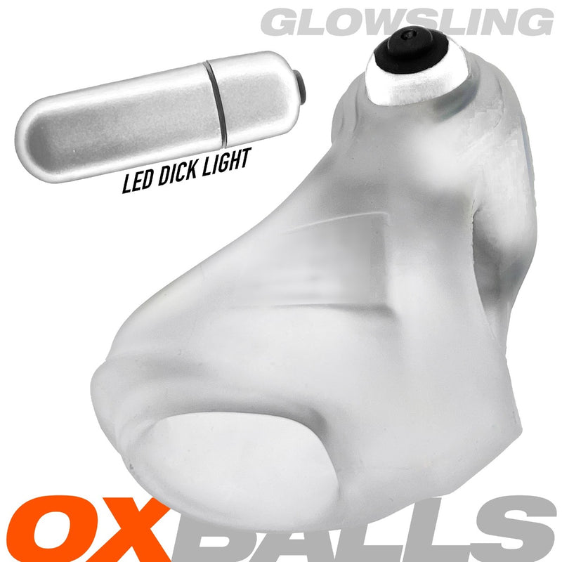 Oxballs - Glowsling - Cocksling met LED Lampje - Clear Ice-Erotiekvoordeel.nl