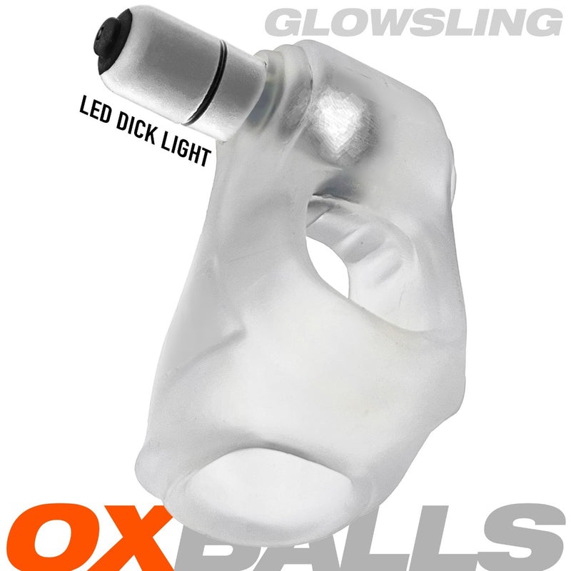 Oxballs - Glowsling - Cocksling met LED Lampje - Clear Ice-Erotiekvoordeel.nl