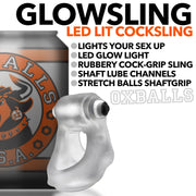 Oxballs - Glowsling - Cocksling met LED Lampje - Clear Ice-Erotiekvoordeel.nl