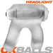 [SIL/TPR] HEADLIGHT LED Shaft Holster Clear Ice-Erotiekvoordeel.nl