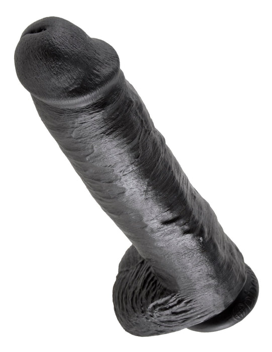 Pipedream - King Cock - Dildo met Balzak - 28 cm - Zwart-Erotiekvoordeel.nl