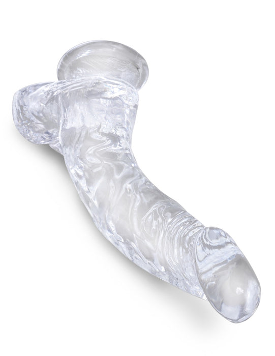 Pipedream - King Cock - Dildo met Balzak - 19 cm - Transparant