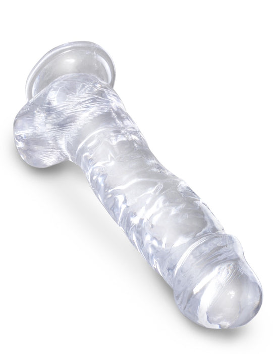 Pipedream - King Cock - Dildo met Balzak - 20,5 cm - Transparant-Erotiekvoordeel.nl