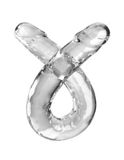 Pipedream - King Cock - Dubbele Dildo - 45,5 cm - Transparant-Erotiekvoordeel.nl