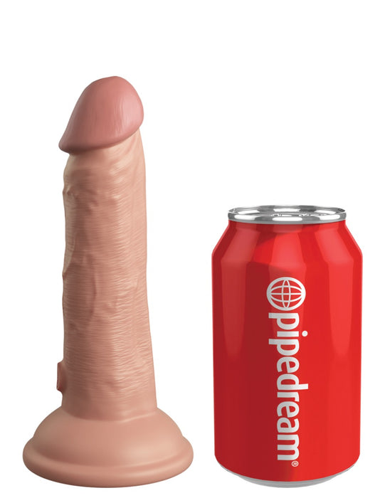 Pipedream - King Cock - Dual Density Dildo - 15 cm - Lichte Huidskleur-Erotiekvoordeel.nl