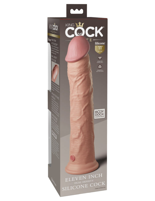 Pipedream - King Cock - Dual Density Dildo - 28 cm - Lichte Huidskleur-Erotiekvoordeel.nl