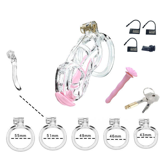 Cellmate - Guardian - Kuisheidskooi met Penisplug - Peniskooi - Transparant - Maat 3-Erotiekvoordeel.nl