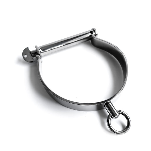 Black Label - Darby-stijl RVS Slaven Halsband - Collar-Erotiekvoordeel.nl