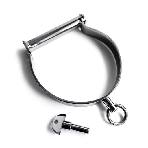 Black Label - Darby-stijl RVS Slaven Halsband - Collar-Erotiekvoordeel.nl