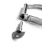 Black Label - Darby-stijl RVS Slaven Halsband - Collar-Erotiekvoordeel.nl