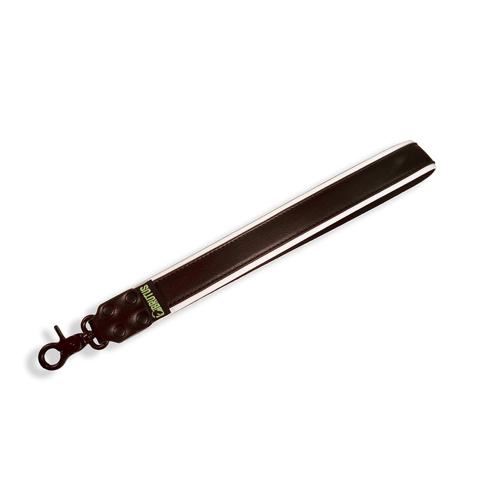 Brutus Vegan Korte Puppy Leash - Zwart/Wit-Erotiekvoordeel.nl