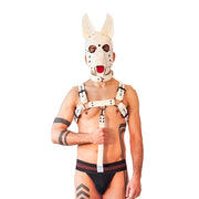 Brutus Vegan Korte Puppy Leash - Wit-Erotiekvoordeel.nl