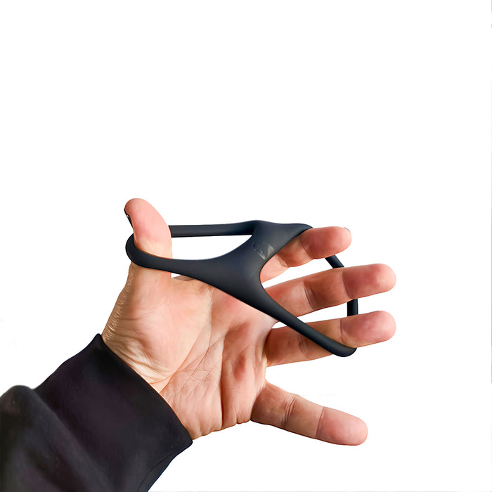 Brutus - Gemini - Ultrazachte Dubbele Cockring - Zwart-Erotiekvoordeel.nl