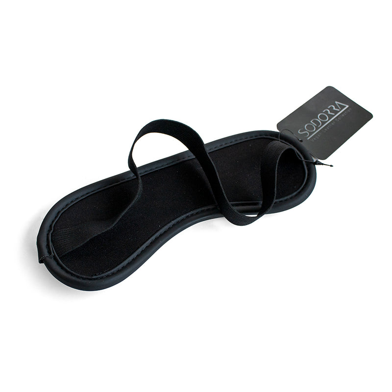 SODORRA Vegan + Neo Blinddoek - Kunstleer - Zwart-Erotiekvoordeel.nl