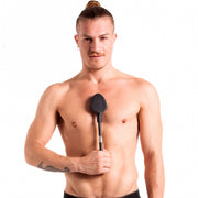 665 Vegan - Quad Paardrijzweepje - Crop - Met vier verwisselbare tips - Zwart-Erotiekvoordeel.nl