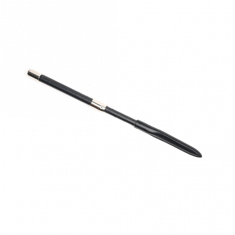 665 Vegan - Quad Paardrijzweepje - Crop - Met vier verwisselbare tips - Zwart-Erotiekvoordeel.nl