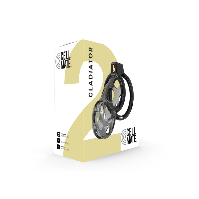 Cellmate - Gladiator - Flexibele Kuisheidskooi - Peniskooi - Met Verwijderbare Kathether Plug - Maat 2-Erotiekvoordeel.nl