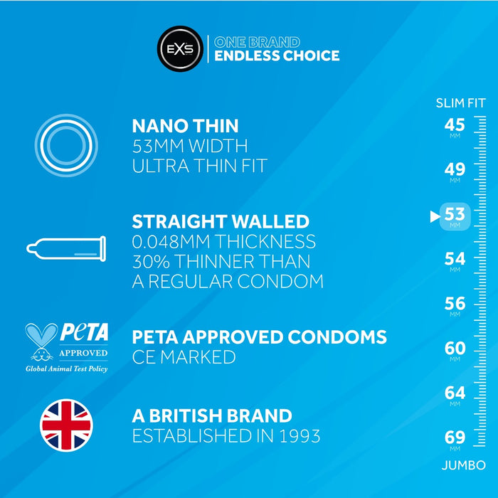 EXS Nano Thin Condooms-Erotiekvoordeel.nl