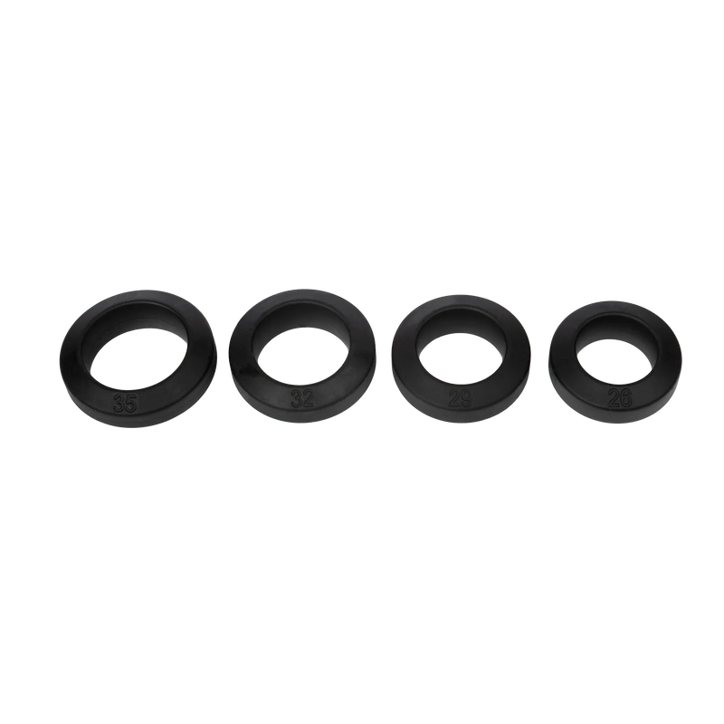 Rimba Bondage Play – Siliconen Cockring – Zwart - Verkrijgbaar in verschillende maten-Erotiekvoordeel.nl