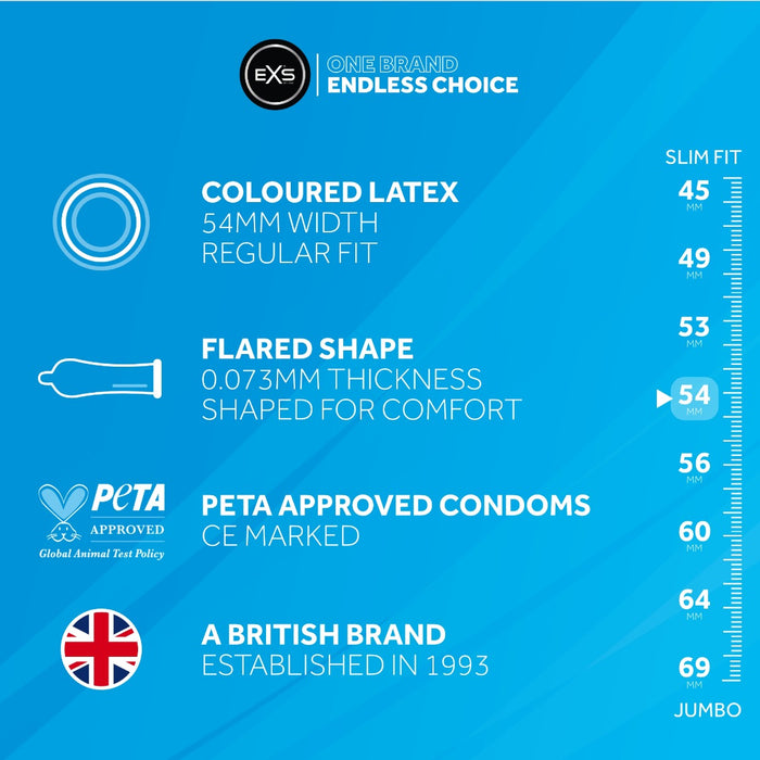 EXS Black Condooms-Erotiekvoordeel.nl