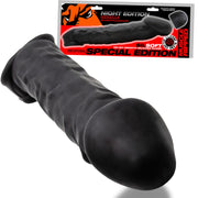 Oxballs - Muscle Ripped - Penis Sleeve - Night Edition - Siliconen/TPR - Zwart-Erotiekvoordeel.nl