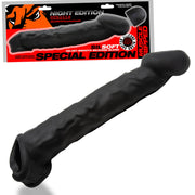 Oxballs - Muscle Ripped - Penis Sleeve - Night Edition - Siliconen/TPR - Zwart-Erotiekvoordeel.nl