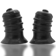 Oxballs - Ribnips - Tepelzuigers - Night Edition - Siliconen/TPR - Zwart-Erotiekvoordeel.nl