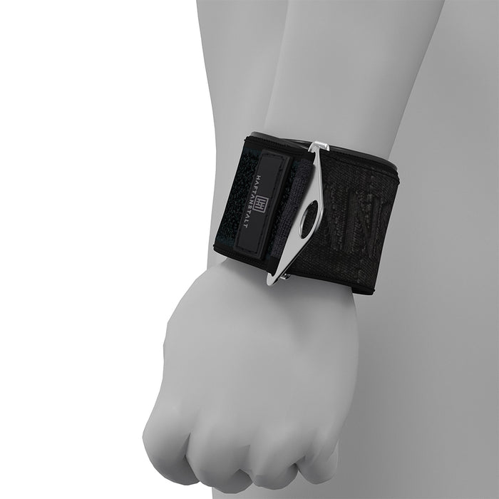 Haftanstalt - Verstelbare Neopreen Handboeien Set met Metalen Gesp - Zwart-Erotiekvoordeel.nl