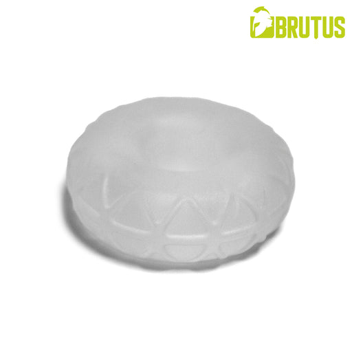 BRUTUS ICE - Silasoft Fat Donut Cockring - Transparant-Erotiekvoordeel.nl