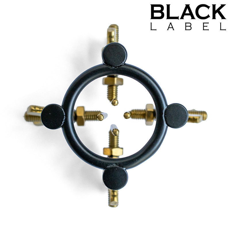Black Label - 4-Way Urethrale Stretcher - Zwart/Goud-Erotiekvoordeel.nl